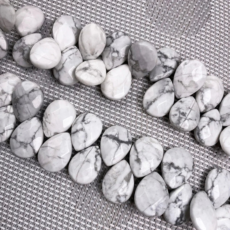 Natural Stone Water Drop Faceted Crystal Loose Beads for Jewelry Making