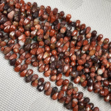 Natural Stone Water Drop Shape Faceted Crystal Semifinished Loose Beads