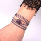 Stone Wax Thread Wrap Bracelet Multilayer Friendship Bracelet Women Jewelry