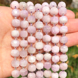 Faceted Kunzite Purple Spodumene Beads 6x8mm