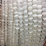 Cat Eye Moonstone Selenite Gemstone Beads For Jewelry Making
