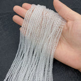 Natural Stone Crystal Beads 2mm 3mm 4mm DIY Jewelry Making Charms