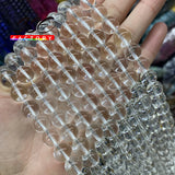 Crystal Quartz Round Loose Beads for Jewelry Making 4-12mm
