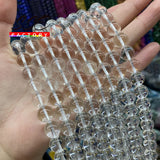 Crystal Quartz Round Loose Beads for Jewelry Making 4-12mm