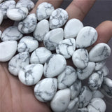 Natural Turquoise Stone Flat Water Drop Shape for DIY Jewelry