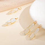 Stone Wire Wrapped Quartz Hexagonal Prism Charms