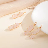 Stone Wire Wrapped Quartz Hexagonal Prism Charms