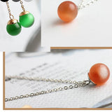 Natural Stone Ball Bead 8 10 12mm No Hole Charms Round Beads For Jewelry Making