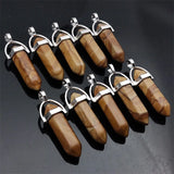Stone Wood Grain Pendant for Jewelry Making