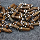 Stone Wood Grain Pendant for Jewelry Making