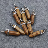 Stone Wood Grain Pendant for Jewelry Making