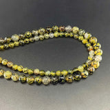 Yellow Dragon Veins Agates Beads Round for Jewelry Making 6-10MM
