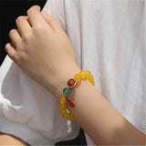 Vintage Chinese Style Agate Bracelet Charm Chain Jewelry Gift