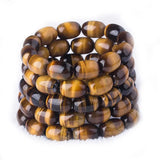 Yellow Tiger Eye Bead Bracelet Red Tiger Eye Bucket Bracelet