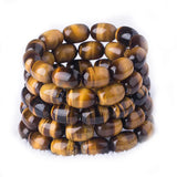 Yellow Tiger Eye Bead Bracelet Red Tiger Eye Bucket Bracelet