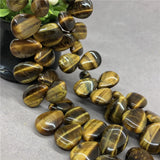 Natural Stone Yellow Tiger Eye Water Drop Shape DIY Pendant