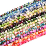 Multicolor Persian Jade Round Beads for Jewelry Making DIY Strand 4/6/8/10/12 MM