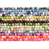 Multicolor Persian Jade Round Beads for Jewelry Making DIY Strand 4/6/8/10/12 MM
