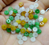 Stone Carving Jade Quartz Crystal Charm Beads Pendants for DIY Jewelry Making
