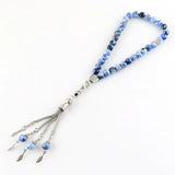 8mm Agate 33 Islamic Rosary Muslim Tasbih Allah Bracelet