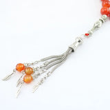 8mm Agate Islamic Rosary Bracelet with Tassel