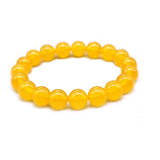 Vintage Natural Stone Red Yellow Bead Bracelet