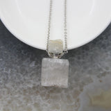 Amethyst/Citrine Druzy Perfume Bottle Pendant