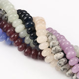 Angelite Jades Chakra Beads for DIY Healing Bracelets 5x8mm