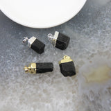 Tourmaline Pendant Reiki Quartz Necklace DIY Jewelry Earring Making