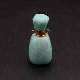 Amazonite Perfume Bottle Pendants for Jewelry Making