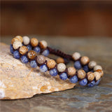 Natural Stones Braided Bracelet Macrame Wrap Friendship Bracelets