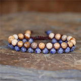 Natural Stones Braided Bracelet Macrame Wrap Friendship Bracelets