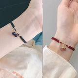 Cherry Strawberry Quartz Crystal Bracelet for Women YBR686