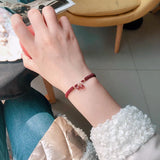 Cherry Strawberry Quartz Crystal Bracelet for Women YBR686