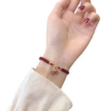 Cherry Strawberry Quartz Crystal Bracelet for Women YBR686