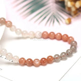 Mixed Moonstone Beads Colorful Moonlight Bulk Loose Gemstone for Jewelry Making
