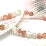 Mixed Moonstone Beads Colorful Moonlight Bulk Loose Gemstone for Jewelry Making