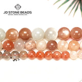 Mixed Moonstone Beads Colorful Moonlight Bulk Loose Gemstone for Jewelry Making