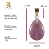 Natural Stones Neck Pendants 30Pcs 16mm Necklace For Jewelry