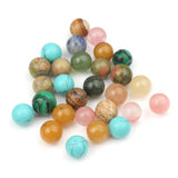 Natural Stone Beads Round Charms for DIY Jewelry Making 8/10/12mm