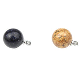 Natural Stone Beads Round Charms for DIY Jewelry Making 8/10/12mm