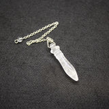 Purple Crystal Pink Quartz Reiki Healing Pendulum for Dowsing Wicca
