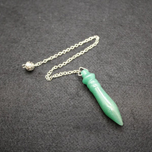 Purple Crystal Pink Quartz Reiki Healing Pendulum for Dowsing Wicca