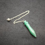 Purple Crystal Pink Quartz Reiki Healing Pendulum for Dowsing Wicca