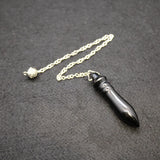 Purple Crystal Pink Quartz Reiki Healing Pendulum for Dowsing Wicca