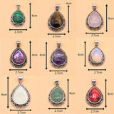 Water Drop Shape Gemstone Charms for Jewelry Making