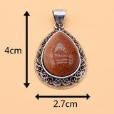 Water Drop Shape Gemstone Charms for Jewelry Making