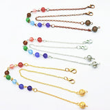 7 Chakra Stone Pendulum Dowsing Divination Reiki Chain Jewelry