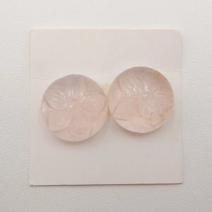 Rose Quartz Cabochons High Polished Gemstone for Earring Making