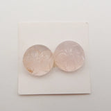 Rose Quartz Cabochons High Polished Gemstone for Earring Making